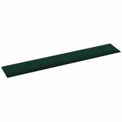 Tête de lit murale 12 pcs Vert foncé 90 x 15 cm Velours 560141560141