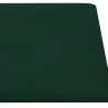 Tête de lit murale 12 pcs Vert foncé 90 x 15 cm Velours 560141560141