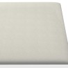 Tête de lit murale 12 pcs Crème 90 x 15 cm Velours 560142560142