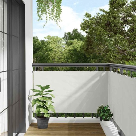 Écran d'intimité de balcon blanc 300x75 cm PVC 560144560144