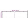 Écran d'intimité de balcon blanc 300x75 cm PVC 560144560144
