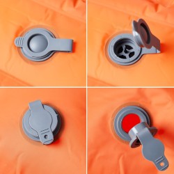 Matelas de camping autogonflant et oreillers 2 personnes orange 560149560149