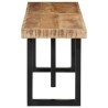 Banc 160 cm bois de manguier brut massif et acier 560152560152