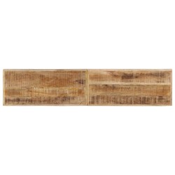 Banc 160 cm bois de manguier brut massif et acier 560152560152