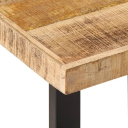 Banc 160 cm bois de manguier brut massif et acier 560152560152
