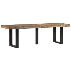Banc 160 cm bois de récupération massif et acier 560153560153