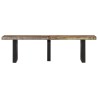 Banc 160 cm bois de récupération massif et acier 560153560153