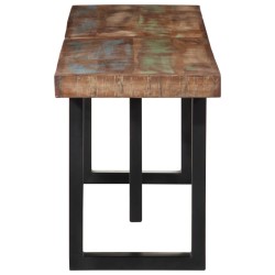 Banc 160 cm bois de récupération massif et acier 560153560153