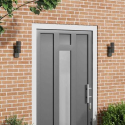 Applique Murale Extérieure 2 pcs Noir 7 x 10 x 22 cm 560162560162