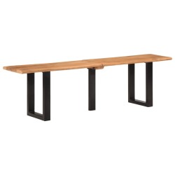 Banc 160 cm bois d'acacia massif et acier 560188560188