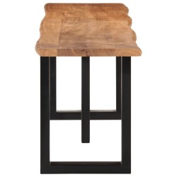 Banc 160 cm bois d'acacia massif et acier 560188560188