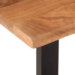 Banc 160 cm bois d'acacia massif et acier 560188560188