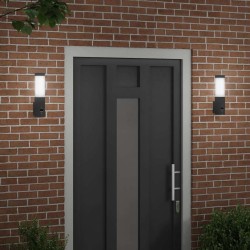 Applique Murale Extérieure 2 pcs Noir 10.5 x 6 x 33 cm 560199560199
