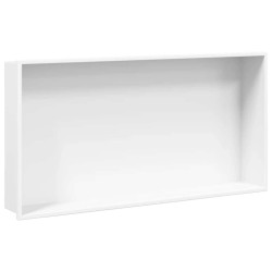 Niche de douche blanc mat 62x32x9 cm acier inoxydable 560212560212