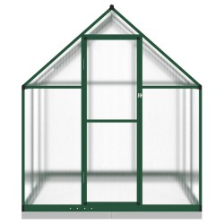 Serre avec cadre de base vert 169x169x202 cm aluminium 560217560217