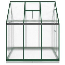 Serre avec cadre de base vert 169x169x202 cm aluminium 560217560217
