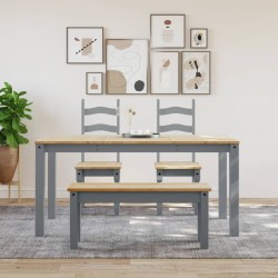 Banc à manger PANAMA gris 105x30x45 cm bois massif de pin 560219560219