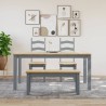 Banc à manger PANAMA gris 105x30x45 cm bois massif de pin 560219560219