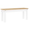 Banc à manger PANAMA blanc 105x30x45 cm bois massif de pin 560220560220