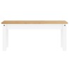 Banc à manger PANAMA blanc 105x30x45 cm bois massif de pin 560220560220