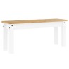 Banc à manger PANAMA blanc 105x30x45 cm bois massif de pin 560220560220