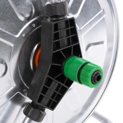 Enrouleur de tuyau mural pour tuyau de 50 m 1/2" acier 560250560250