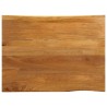 Dessus de table 110x80x2,5 cm bord vivant bois massif manguier 560262560262