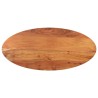 Dessus de table 110x40x2,5 cm ovale bois massif d'acacia 560264560264