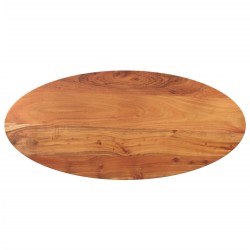Dessus de table 120x50x3,8 cm ovale bois massif d'acacia 560268560268