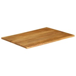 Dessus de table 100x80x2,5 cm bord vivant bois massif manguier 560272560272