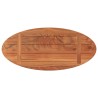Dessus de table 80x40x2,5 cm ovale bois massif d'acacia 560278560278