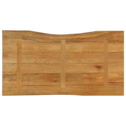 Dessus de table 110x60x2,5 cm bord vivant bois massif manguier 560280560280