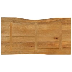 Dessus de table 100x60x2,5 cm bord vivant bois massif manguier 560285560285