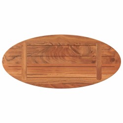Dessus de table 80x40x3,8 cm ovale bois massif d'acacia 560308560308