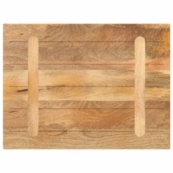 Dessus de table 90x70x2,5 cm rectangulaire bois massif manguier 560317560317