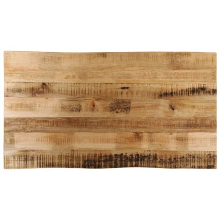 Dessus de table bord vivant 120x60x3,8 cm bois de manguier brut 560333560333