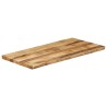 Dessus de table bord vivant 120x60x3,8 cm bois de manguier brut 560333560333