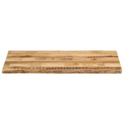 Dessus de table bord vivant 120x60x3,8 cm bois de manguier brut 560333560333