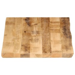 Dessus de table bord vivant 120x60x3,8 cm bois de manguier brut 560333560333