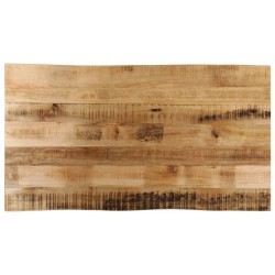 Dessus de table bord vivant 110x60x3,8 cm bois de manguier brut 560335560335