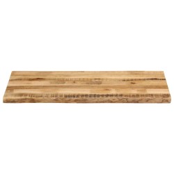 Dessus de table bord vivant 110x60x3,8 cm bois de manguier brut 560335560335