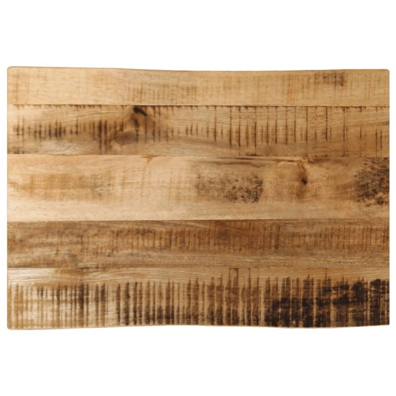Dessus de table bord vivant 70x40x3,8 cm bois de manguier brut 560337560337