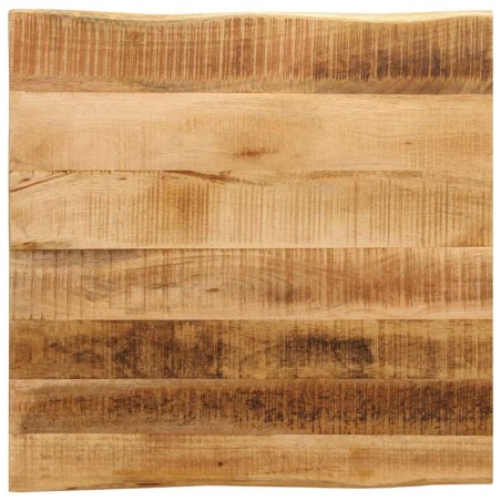 Dessus de table bord vivant 40x40x3,8 cm bois de manguier brut 560338560338