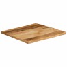 Dessus de table bord vivant 40x40x3,8 cm bois de manguier brut 560338560338