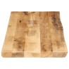 Dessus de table bord vivant 90x40x3,8 cm bois de manguier brut 560339560339