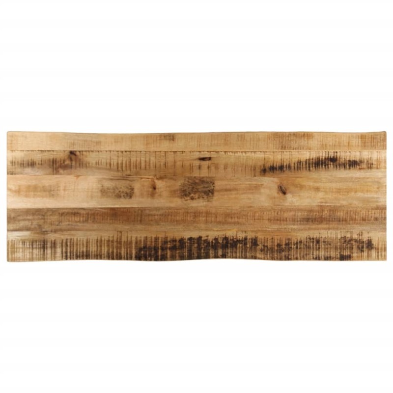 Dessus de table bord vivant 140x40x3,8 cm bois de manguier brut 560343560343