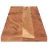 Dessus de table 140x30x2,5cm rectangulaire bois massif d'acacia 560353560353