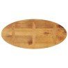 Dessus de table 140x50x2,5 cm ovale bois massif de manguier 560361560361