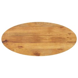 Dessus de table 140x50x3,8 cm ovale bois massif de manguier 560362560362