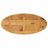 Dessus de table 140x50x3,8 cm ovale bois massif de manguier 560362560362